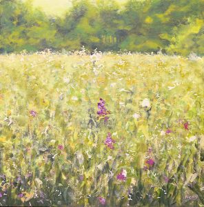 Solent Art Collective image - meadow painting by Martin Pearcy